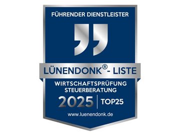 Siegel_Luenendonk_Wirtschaftspruefung Steuerberatung_Top25_Newsuebersicht