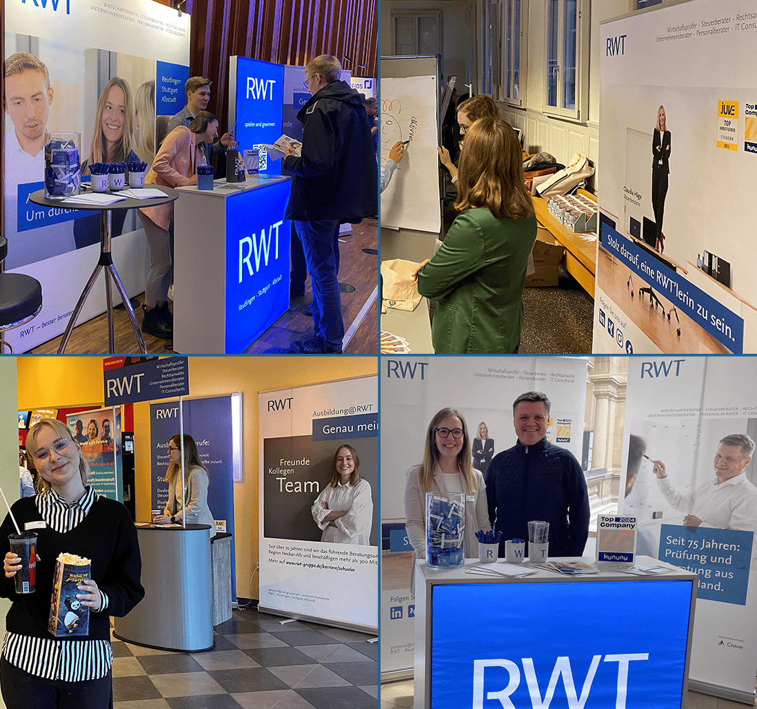 Vier verschiedene Auftritte bei Karriereevents