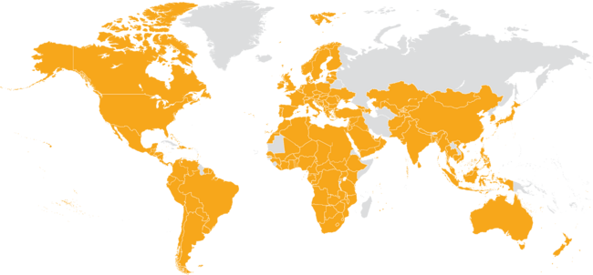 Crowe Global World Map