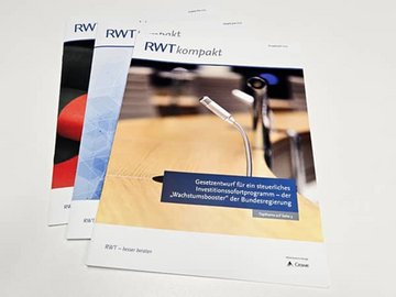 RWTkompakt_Juli_2025_Newsuebersicht_Gesetzentwurf für ein steuerliches Investitionssofortprogramm – der „Wachstumsbooster“ der Bundesregierung