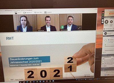 Steueränderungen zum Jahreswechsel 2021/2022