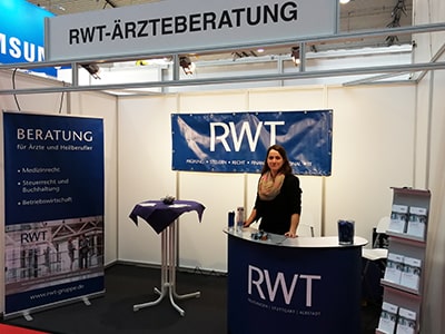 Messestand RWT, MEDIZIN 2018