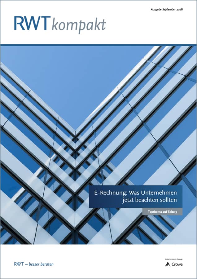 RWTkompakt_September_2026_Titelbild_Top-Thema_E-Rechnung_Was_Unternehmen_jetzt_beachten_sollten